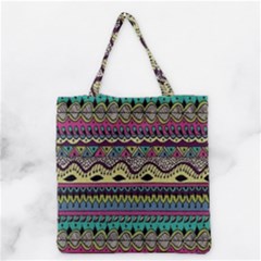 Aztec Design Grocery Tote Bag
