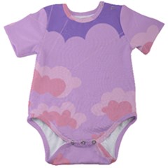 Sky Nature Sunset Clouds Space Fantasy Sunrise Baby Short Sleeve Bodysuit