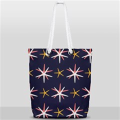 Sea-stars-pattern-sea-texture Full Print Rope Handle Tote (small)
