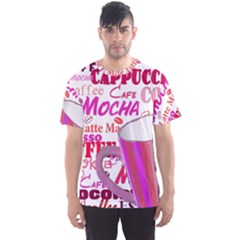 Coffee Cup Lettering Coffee Cup Men s Sport Mesh T-shirt