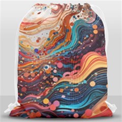 Pattern Abstract Drawstring Bag (large)