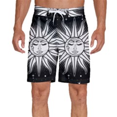 Sun Moon Star Universe Space Men s Beach Shorts