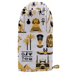 Egypt Symbols Decorative Icons Set Microwave Oven Glove