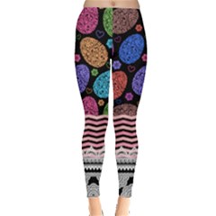Colorful Stripes Easter Leggings