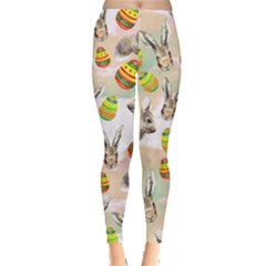 Vintage Rabbit Beige Leggings 