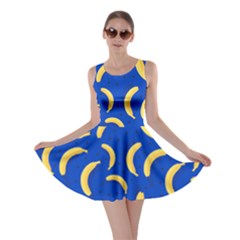 Cyan Banana Pop Art Skater Dress