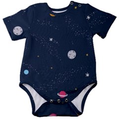 Universe Color Doodle , Art Baby Short Sleeve Bodysuit