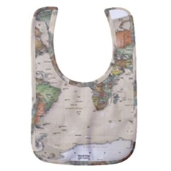 Vintage World Map Aesthetic Baby Bib