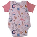 Personalized Unicorn Name Baby Short Sleeve Bodysuit Baby Short Sleeve Bodysuit View2