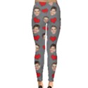Personalized Heart Couple Many Faces Everyday Leggings Everyday Leggings  View2
