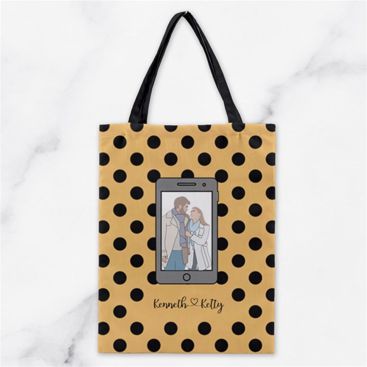 Personalized Phone Wallpaper Lover Classic Tote Bag