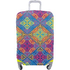 Colorful Flora Flora Kazakh Pattern Luggage Cover (large)