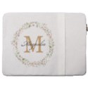 Personalized Initial Name Laptop Sleeve Case with Pocket 17  Vertical Laptop Sleeve Case With Pocket View2