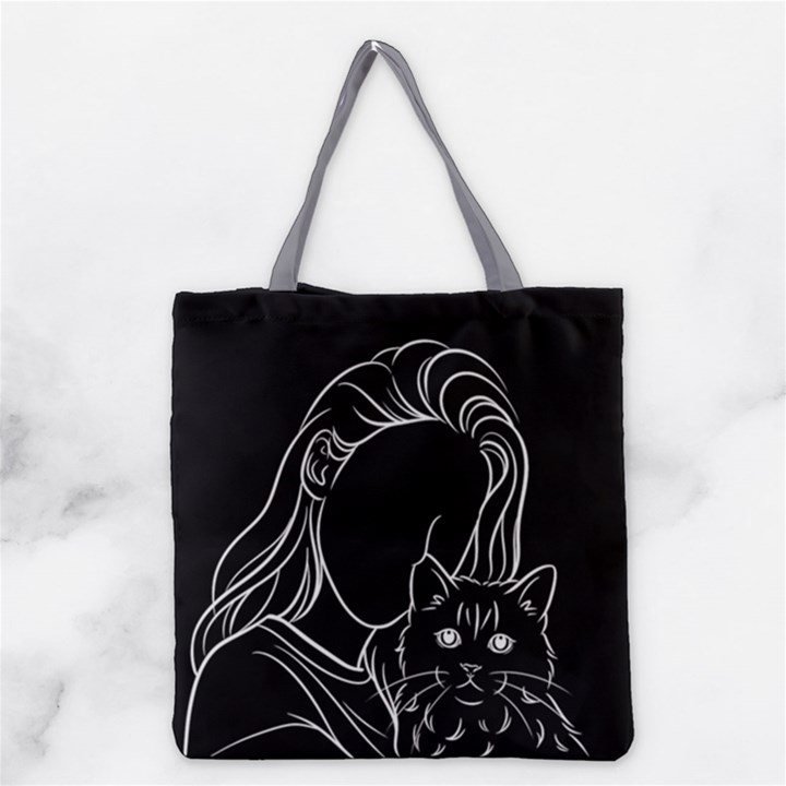 Personalized Hand Draw Style 2 Grocery Tote Bag