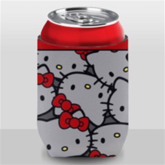 Hello Kitty, Pattern, Red Can Holder
