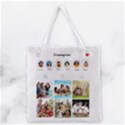 Personalized Instagram Name Tote Bag Grocery Tote Bag View2