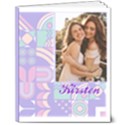 Personalized Name Photo Purple Graphic Hardcover Notebook 8  x 10  Hardcover Notebook View1