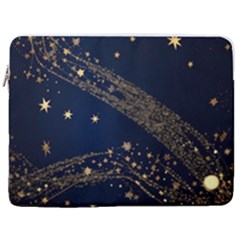 Starsstar Glitter 17  Vertical Laptop Sleeve Case With Pocket