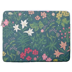 Spring Design  17  Vertical Laptop Sleeve Case With Pocket