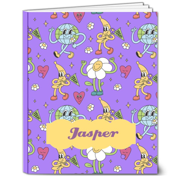 Personalized Name Y2K Hardcover Notebook 8  x 10  Hardcover Notebook