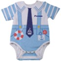 Personalized Sailor Name Baby Short Sleeve Bodysuit Baby Short Sleeve Bodysuit View1