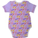 Personalized Peace Rainbow Name Baby Short Sleeve Bodysuit Baby Short Sleeve Bodysuit View2