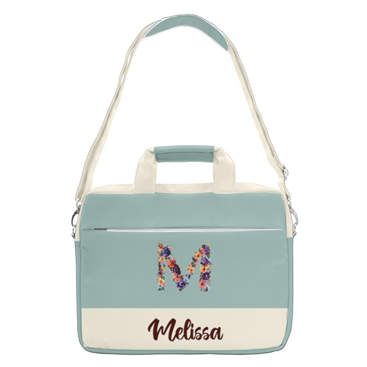 Personalized Initial Name MacBook Shoulder Laptop Bag MacBook Pro 15  Shoulder Laptop Bag
