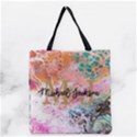 Personalized Initial Name Marble Tote Bag Grocery Tote Bag View1