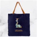 Personalized Initial Name Any Text Tote Bag Grocery Tote Bag View1