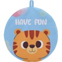 Personalized Animal Illustration Any Text Round Trivet Round Trivet View2
