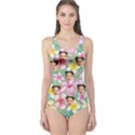 Personalized Summer Dot Pattern Photo One Piece Swimsuit One Piece Swimsuit View1
