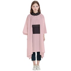 4 Farben  Kids  Hooded Rain Ponchos