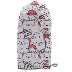 Cute Cat Chef Cooking Seamless Pattern Cartoon Microwave Oven Glove