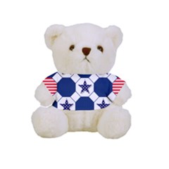 Patriotic Symbolic Red White Blue Full Print Cuddly Teddy Bear