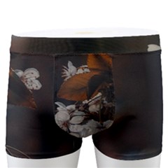 White Flower Men s Boxer Briefs