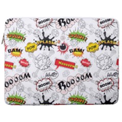 Pattern Seamless Texture Cartoon 17  Vertical Laptop Sleeve Case With Pocket