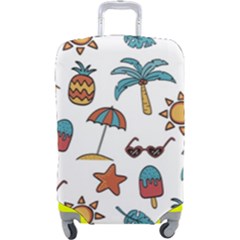 Summer Pineapple Fruit Tropical Luggage Cover (large)