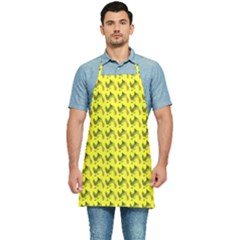 Fern Pattern 2 Yellow Kitchen Apron