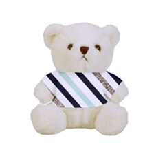Pattern, Blue, Gold, Lines, Stripes Full Print Cuddly Teddy Bear