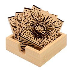 River Roots Bamboo Coaster Set