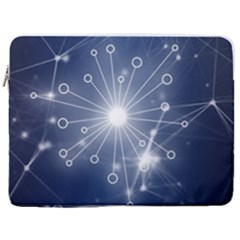 Network Technology Connection 17  Vertical Laptop Sleeve Case With Pocket