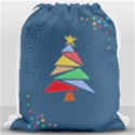 Personalized Any Text Xmas Tree Drawstring Bag Drawstring Bag (Large) View1