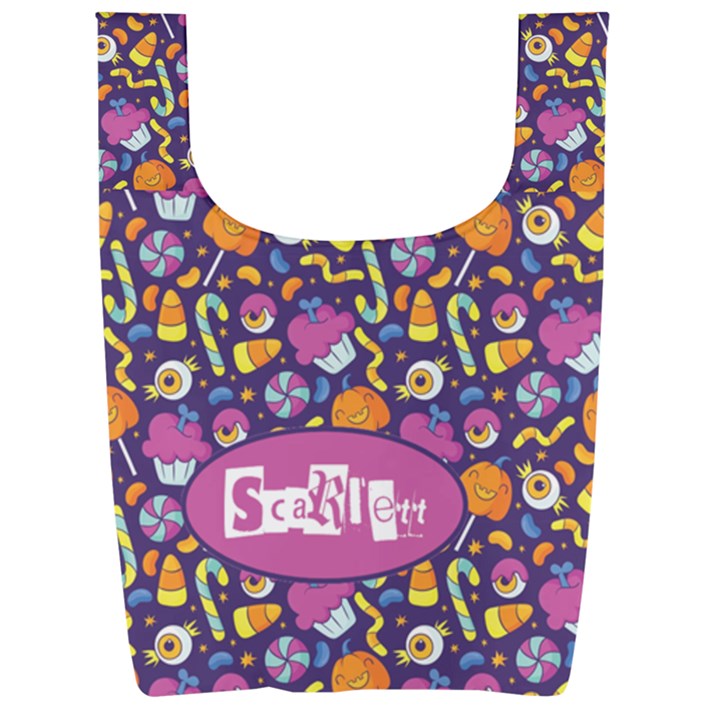 Personalized Name Any Text Foldable Shopping Bag Foldable Shopping Bag