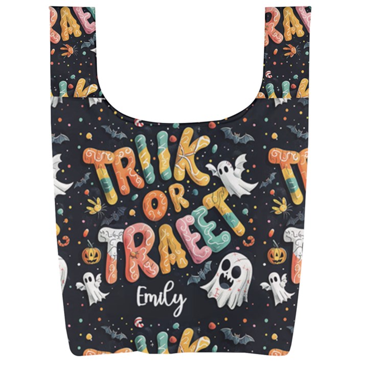 Personalized Name Any Text Foldable Shopping Bag Foldable Shopping Bag