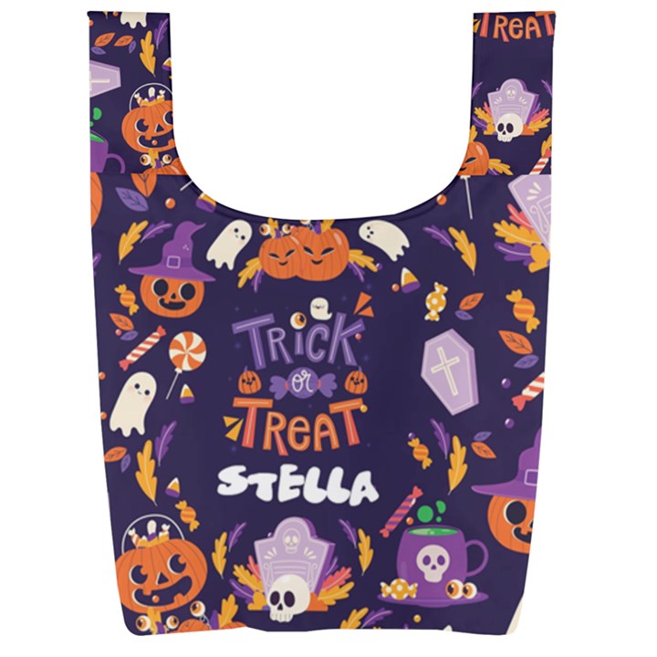 Personalized Name Any Text Foldable Shopping Bag Foldable Shopping Bag