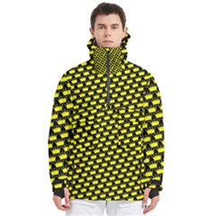 Royalty Inspired Crown Pattern Men s Pullover Zip Ski And Snowboard Waterproof Breathable Jacket