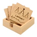 Personalized Xmas Tree Family Any Text Name Bamboo Coaster Set Bamboo Coaster Set View1