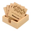 Personalized Xmas Text Family Any Text Name Bamboo Coaster Set Bamboo Coaster Set View1
