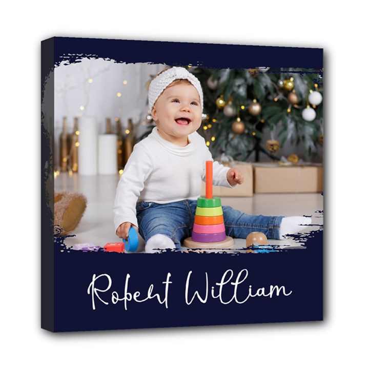 Personalized Photo Any Text Names Canvas 8  x 8  Mini Canvas 8  x 8  (Stretched)