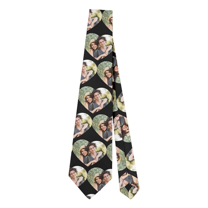 Personalized Heart Shape Photo Many Face Head Necktie Necktie (Two Side)